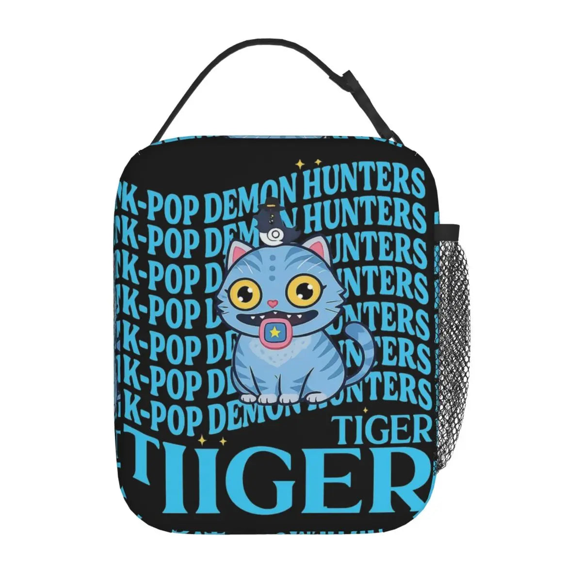 Huntrix Girlgroup K-Pop Group Demon Hunters Lunch Bag Cute Lunch Box for Child Office Portable Cooler Bag Oxford Tote Food Bags