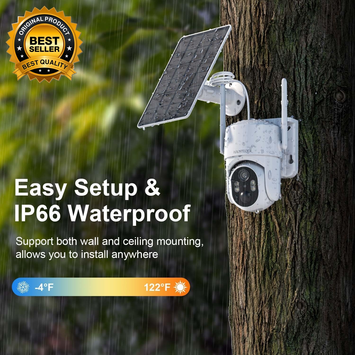 No Wifi Security Camera, 4G LTE Cellular Security Cameras Wireless Outdoor, Sola