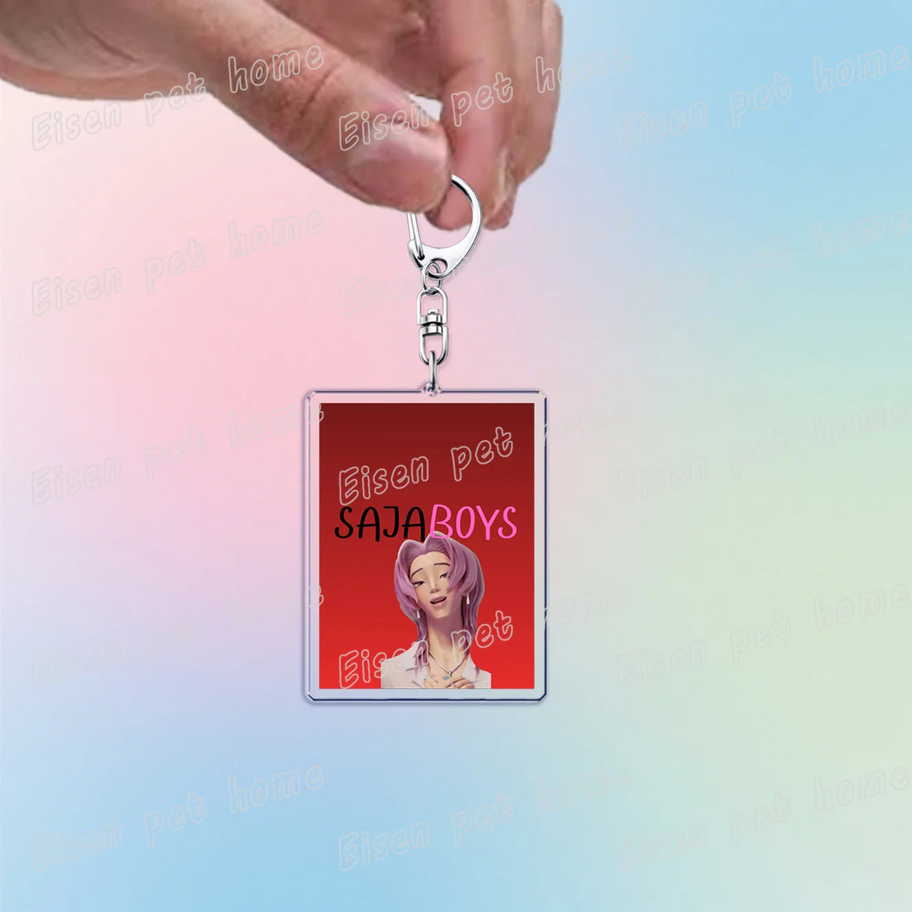 Kpop Demon Hunters Huntrix Saja Boys Keychain Llavero Accessories Bag Rumi Zoey Jinu Ramen Keychains Keyrings Jewelry Fans Gift