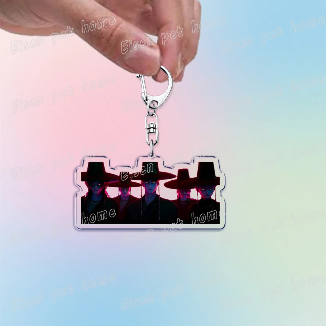 Kpop Demon Hunters Huntrix Saja Boys Keychain Llavero Accessories Bag Rumi Zoey Jinu Ramen Keychains Keyrings Jewelry Fans Gift