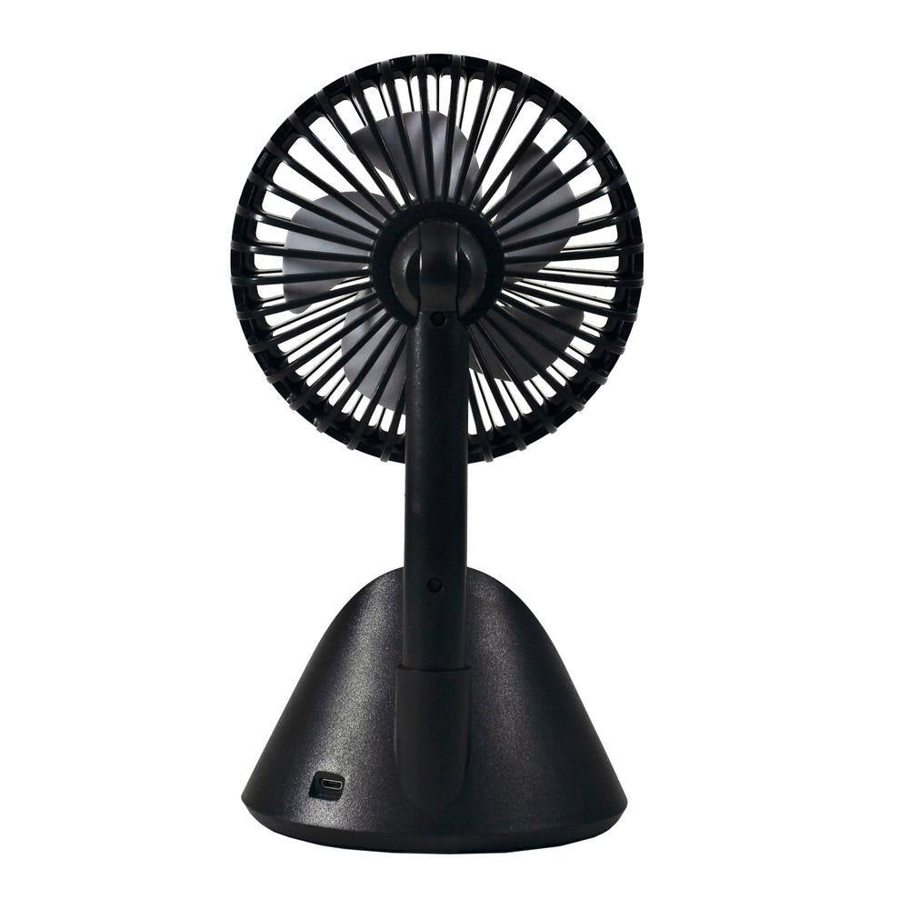 4 In. 3-Speed Personal Fan with Phone Charger