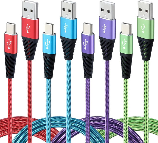 Type C Charger Cable 10FT 4-Pack Fast Charging Cord USB a to USB C Cell Phone...