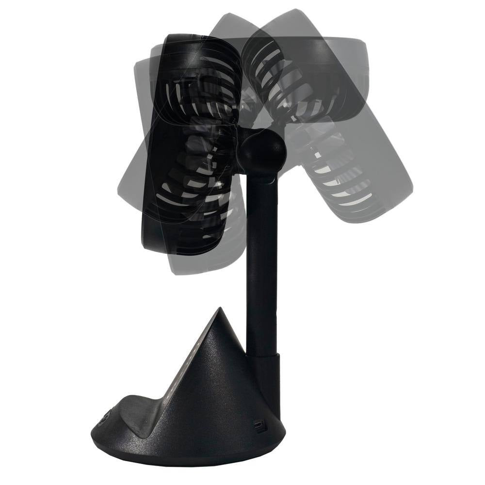 4 In. 3-Speed Personal Fan with Phone Charger