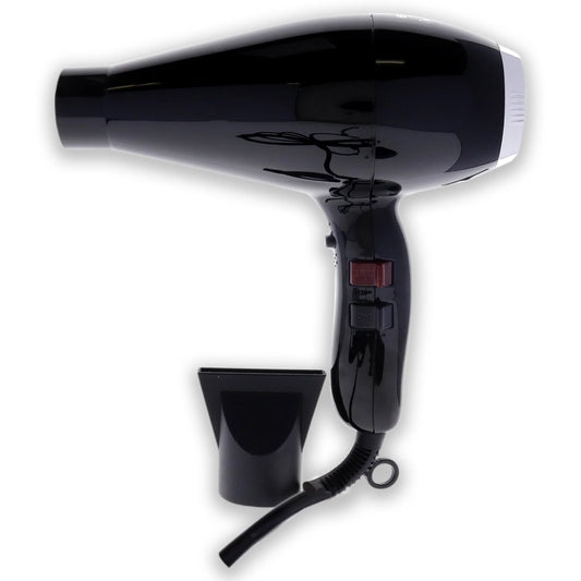 Milano Ceramic Hair Dryer - Black/Silver by  for Unisex - 1 Pc Hair Dryer