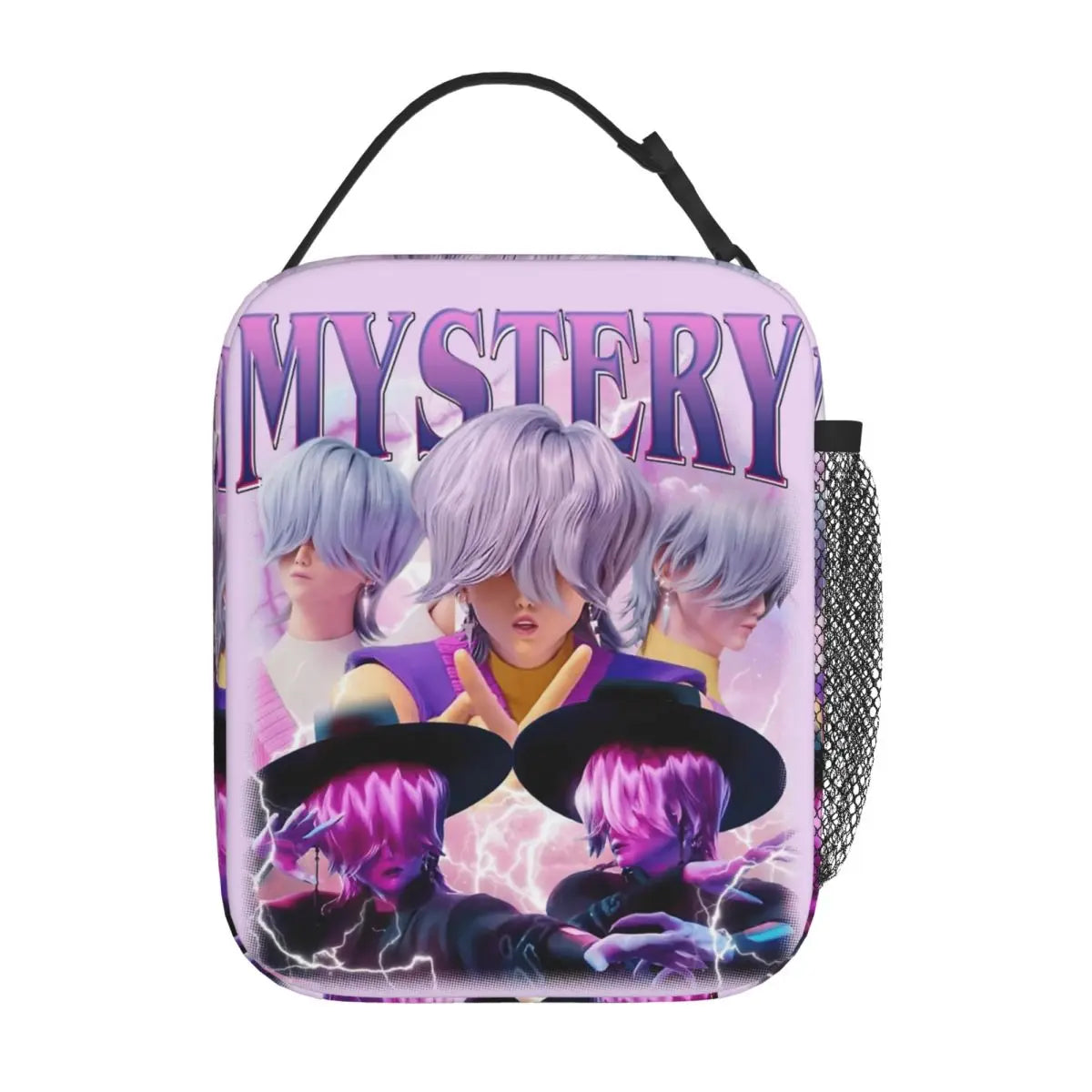 Huntrix Girlgroup K-Pop Group Demon Hunters Lunch Bag Cute Lunch Box for Child Office Portable Cooler Bag Oxford Tote Food Bags