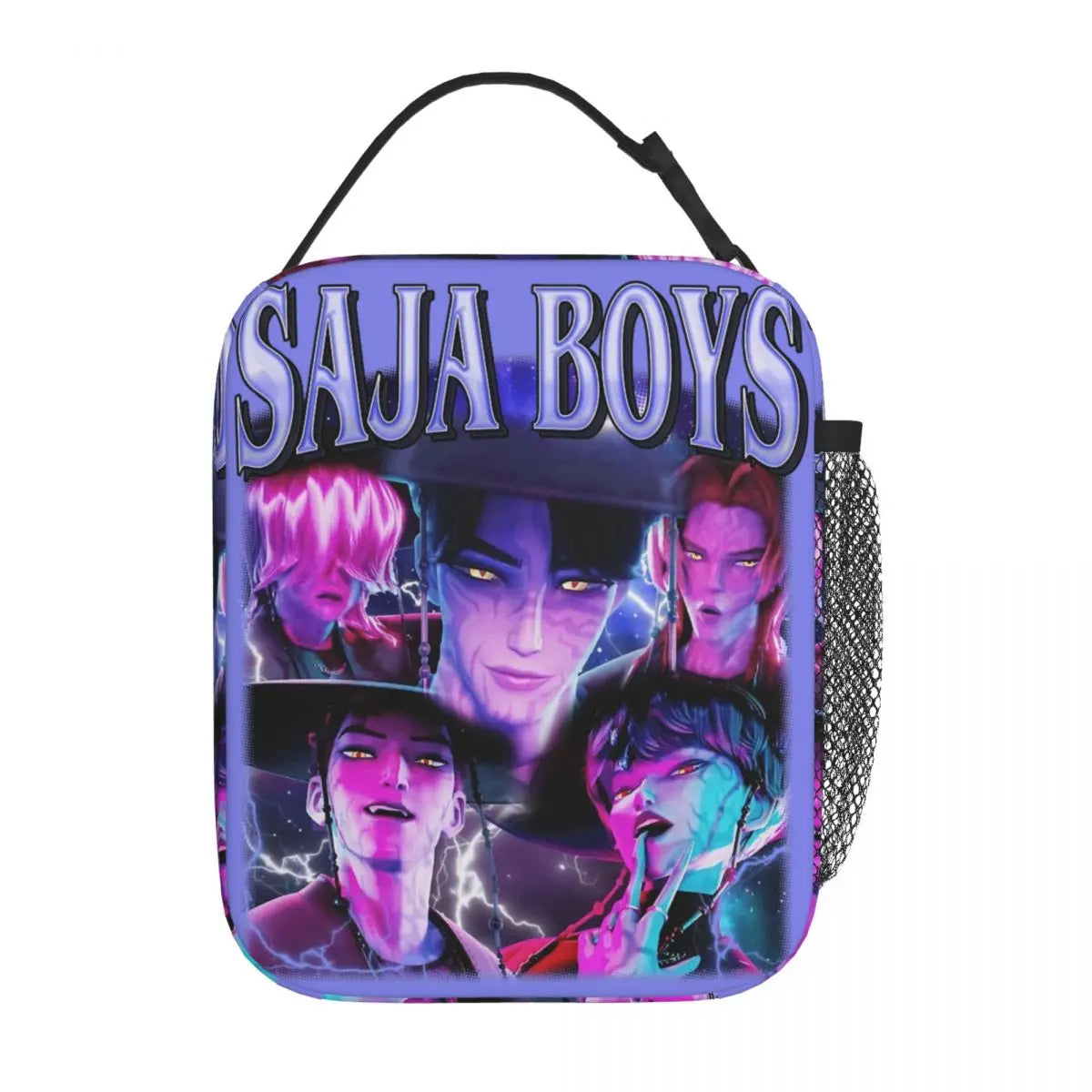 Huntrix Girlgroup K-Pop Group Demon Hunters Lunch Bag Cute Lunch Box for Child Office Portable Cooler Bag Oxford Tote Food Bags