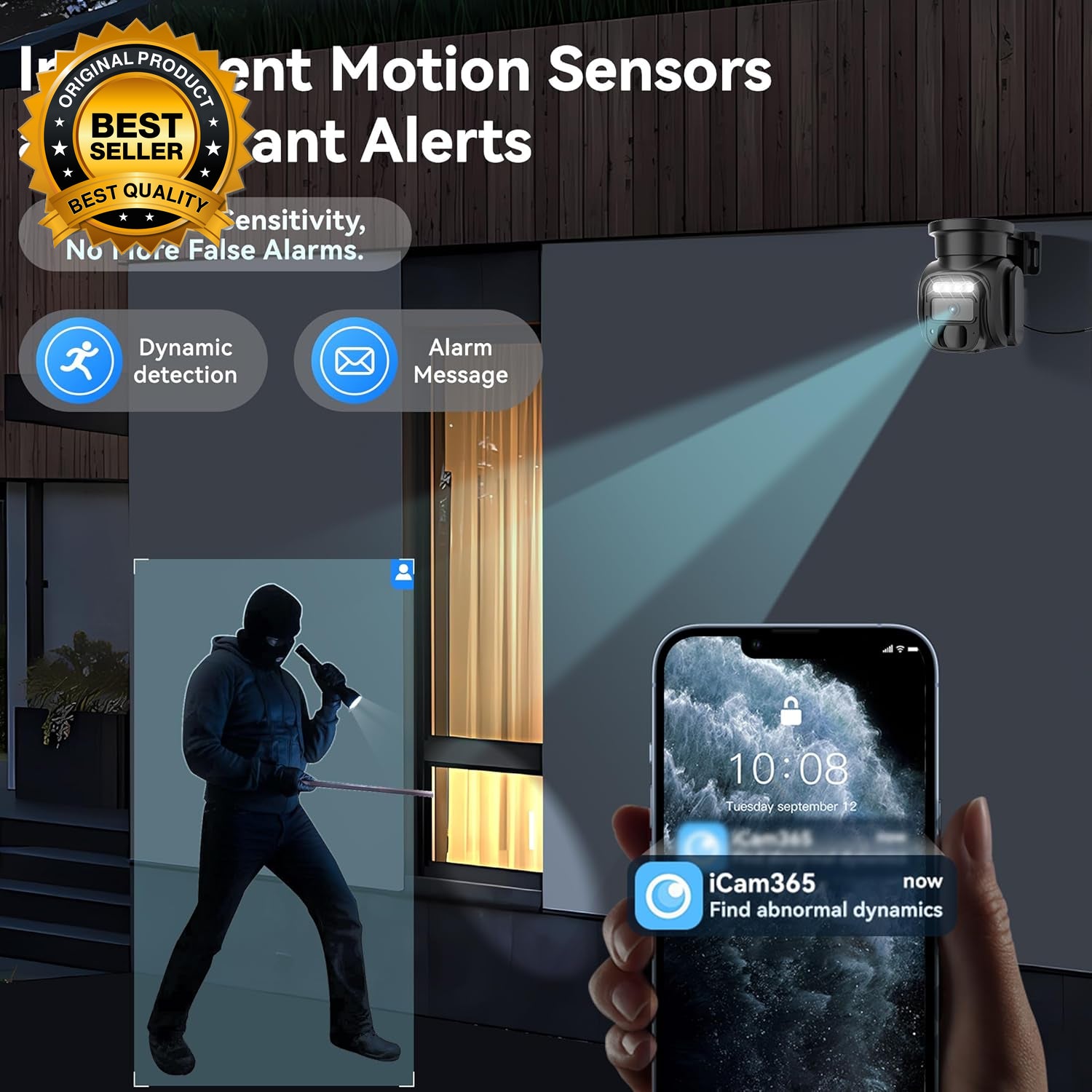 4G LTE Cellular Security Cameras Wireless Outdoor, No Wifi Solar Security Camera