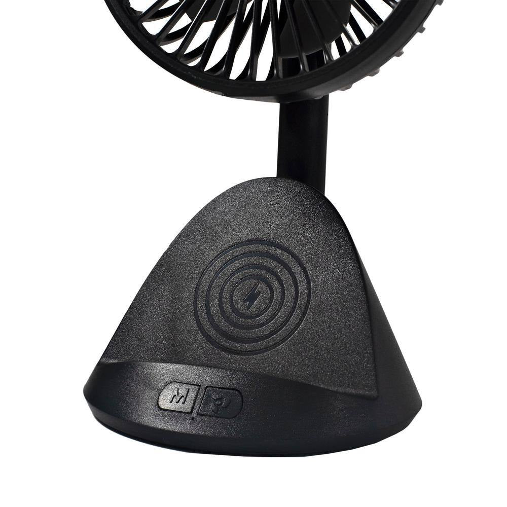 4 In. 3-Speed Personal Fan with Phone Charger