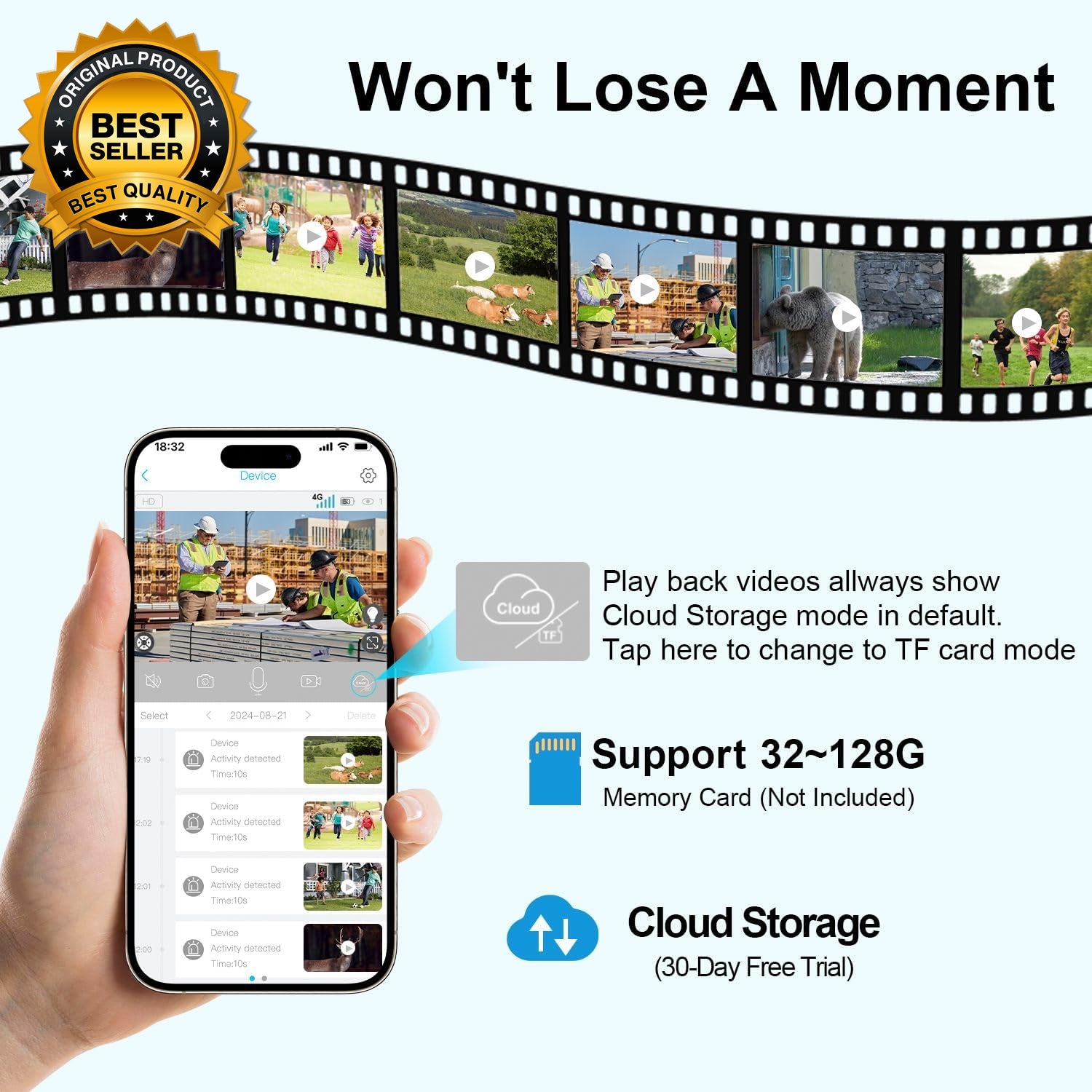 No Wifi Security Camera, 4G LTE Cellular Security Cameras Wireless Outdoor, Sola