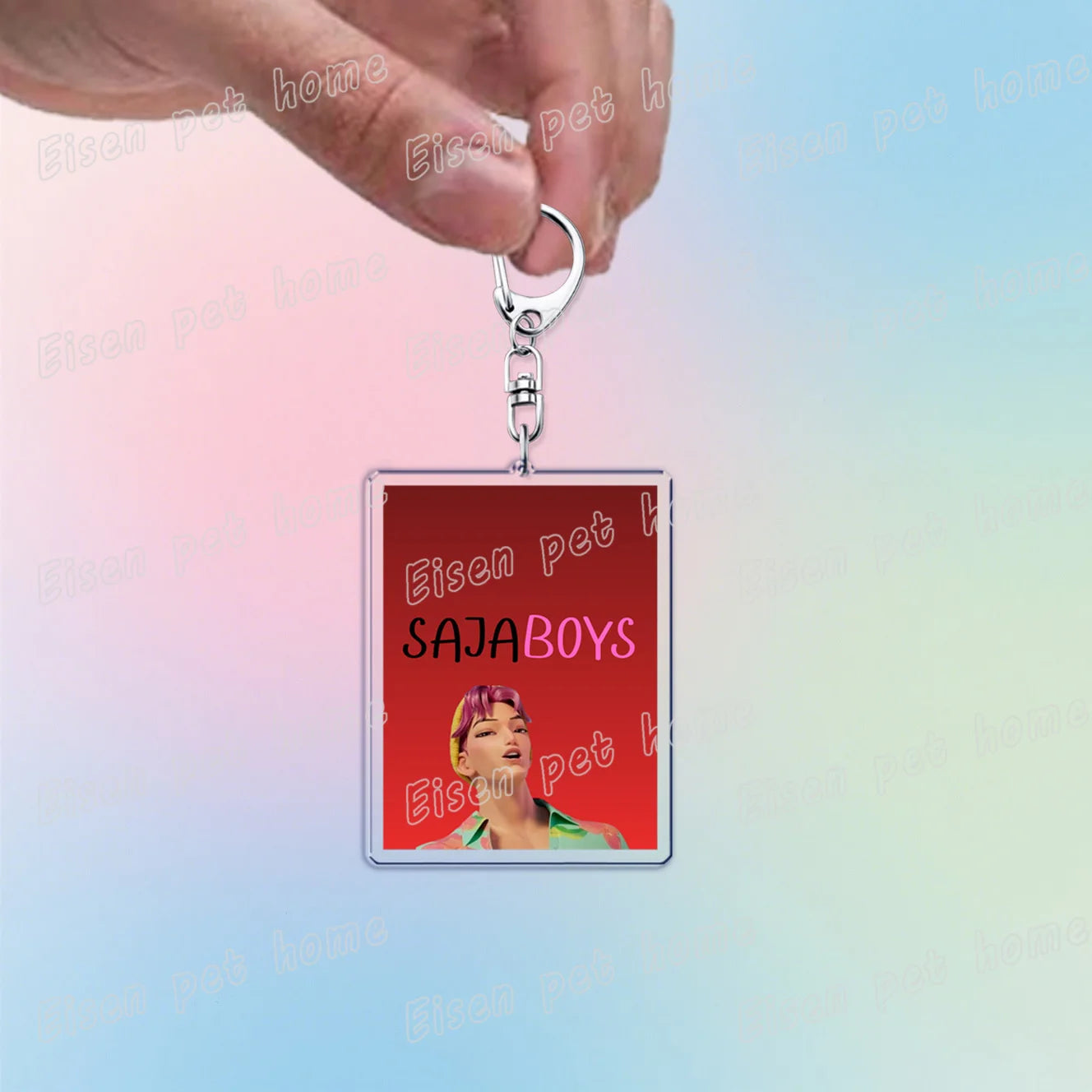 Kpop Demon Hunters Huntrix Saja Boys Keychain Llavero Accessories Bag Rumi Zoey Jinu Ramen Keychains Keyrings Jewelry Fans Gift