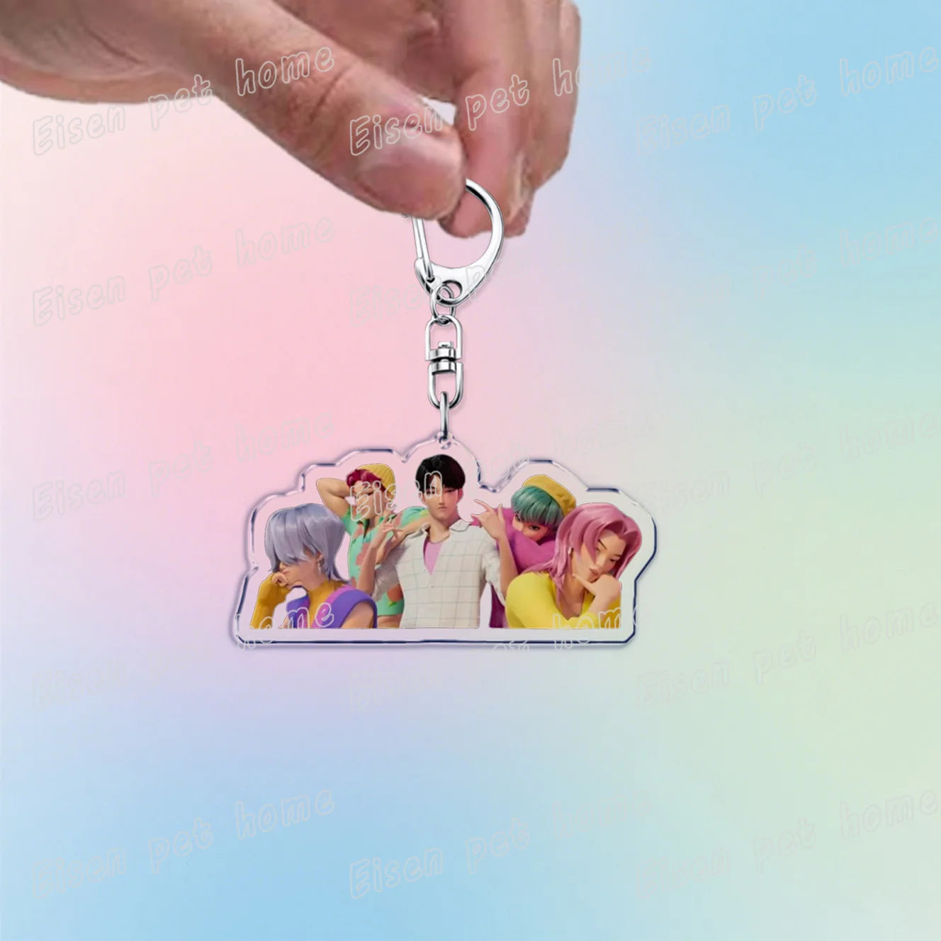 Kpop Demon Hunters Huntrix Saja Boys Keychain Llavero Accessories Bag Rumi Zoey Jinu Ramen Keychains Keyrings Jewelry Fans Gift