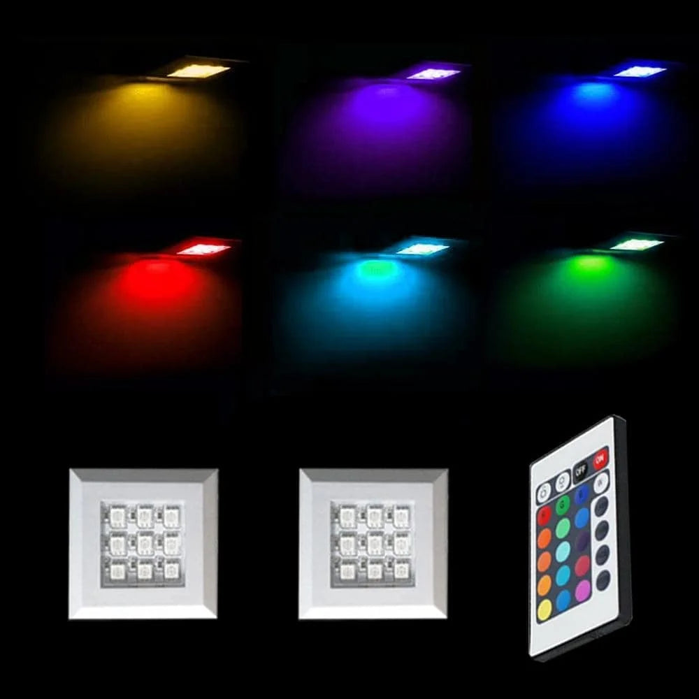 LED Light Kits - LED Clip and LED Puck Sets 2 CLIPS 2 PUCKS