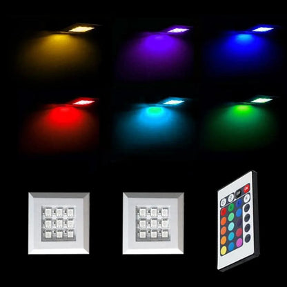 LED Light Kits - LED Clip and LED Puck Sets 2 CLIPS 2 PUCKS