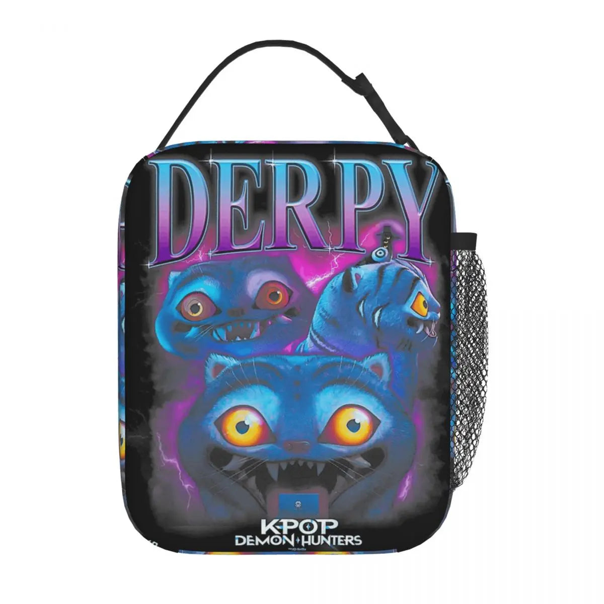 Huntrix Girlgroup K-Pop Group Demon Hunters Lunch Bag Cute Lunch Box for Child Office Portable Cooler Bag Oxford Tote Food Bags