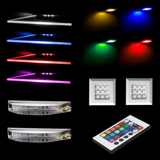 LED Light Kits - LED Clip and LED Puck Sets 2 CLIPS 2 PUCKS